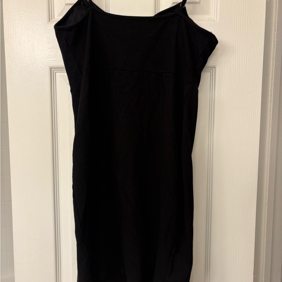 Haute Monde Black Mini Dress with Gold Buttons - Picture 5 of 6